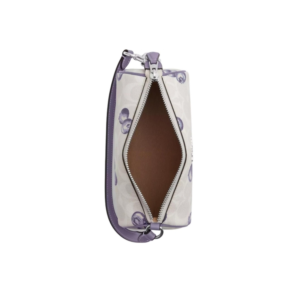 Nolita Barrel Bag In Signature Canvas With Blueberry Print - Picture 9 of 11